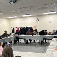 pumpkin painting group picture